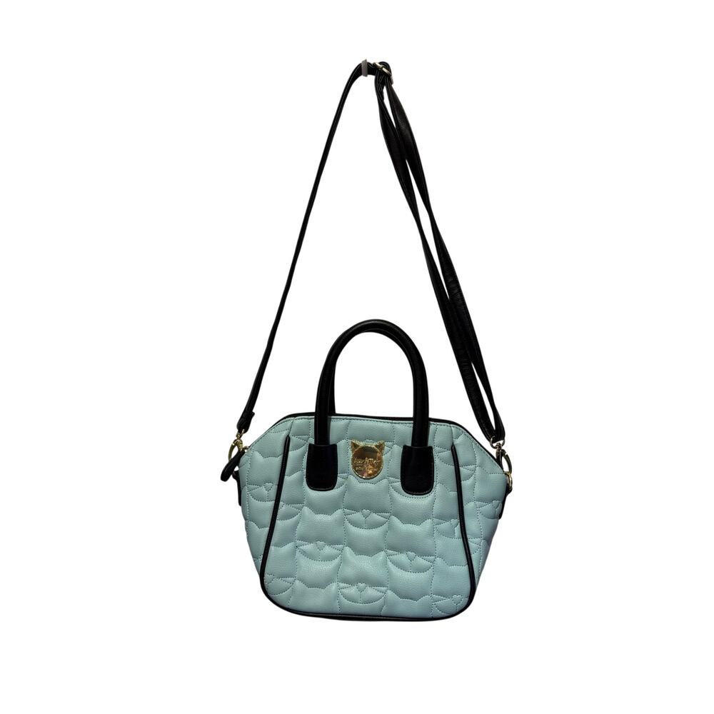 Luv by Betsey by Betsey Johnson Quilted Cat Face Crossbody Purse/Bag